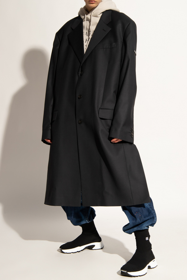 Asymmetrical coat Balenciaga - SchaferandweinerShops Japan